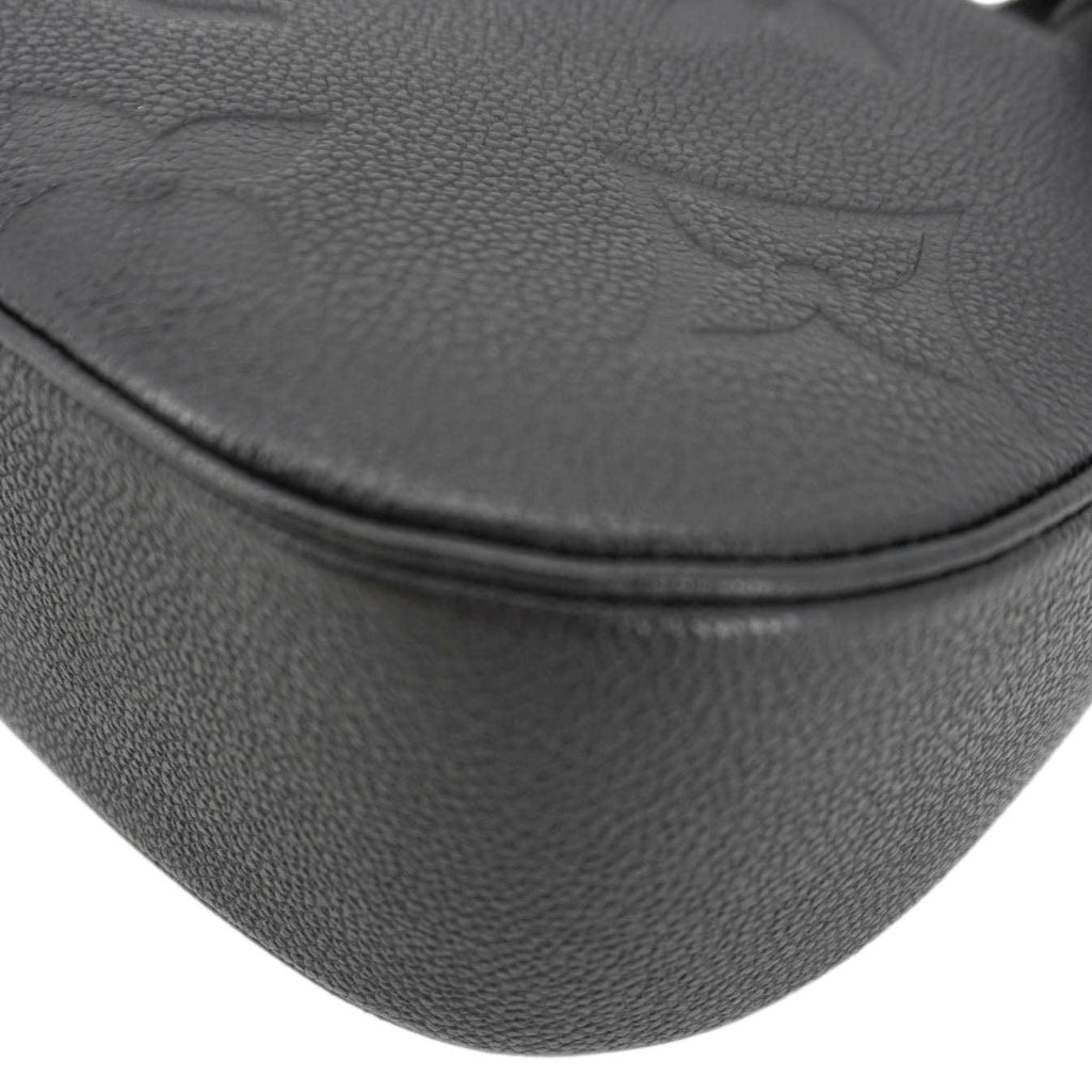 LOUIS VUITTON Bagatelle Monogram Empreinte Shoulder Bag Black