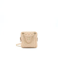 Chanel Quilted Chain Shoulder Bag/ Crossbody Bag beige L