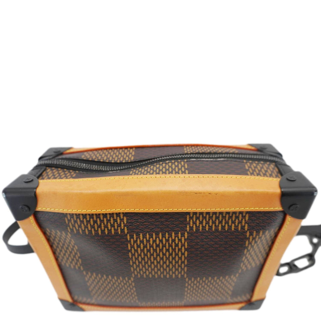 LOUIS VUITTON X NIGO Soft Trunk Giant Damier Ebene Monogram Shoulder Bag Brown