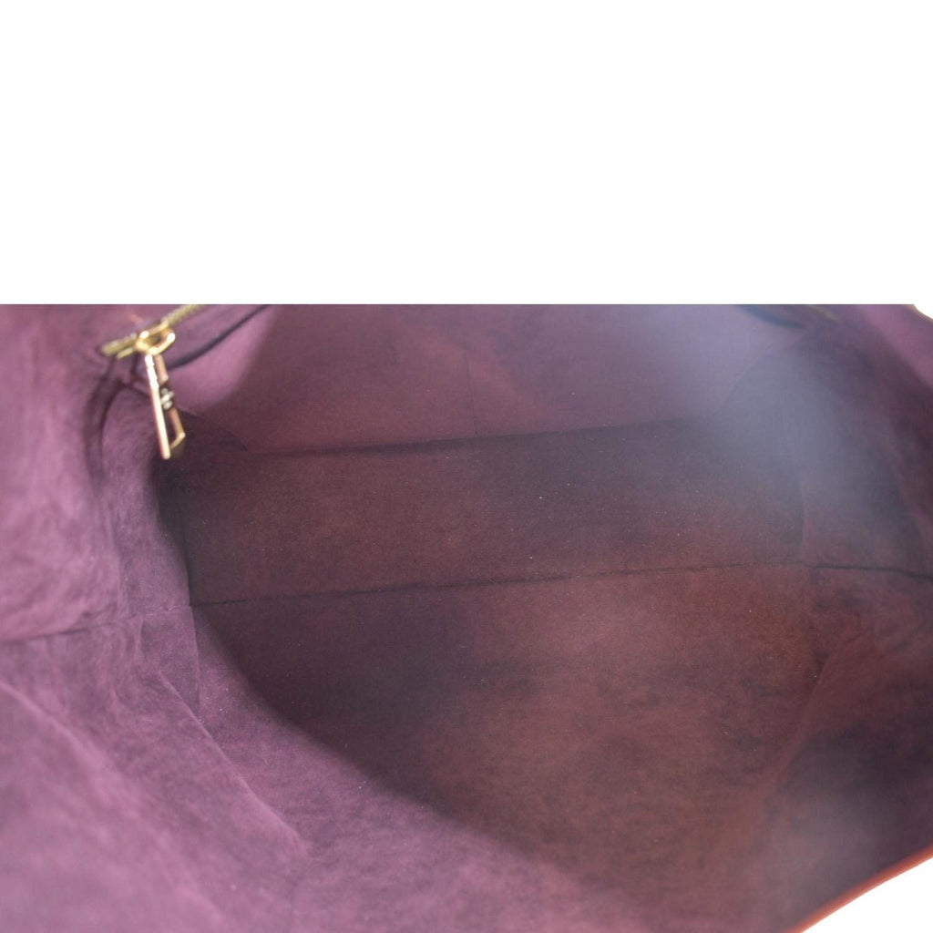LOUIS VUITTON Carryall MM Monogram Canvas Shoulder Bag Brown