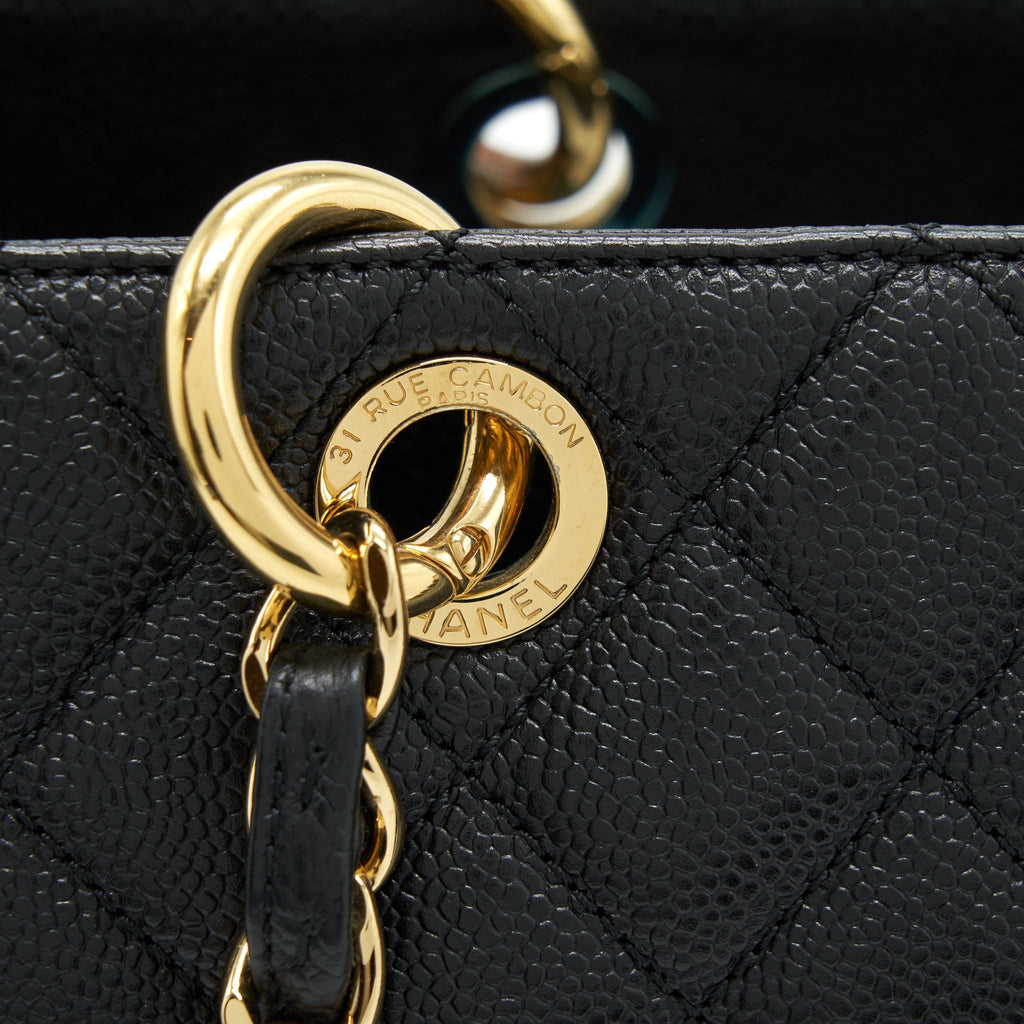 Chanel Grand Shopping Tote Bag Caviar Black