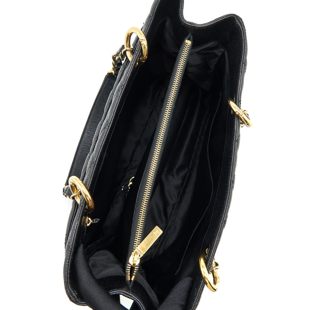 Chanel Grand Shopping Tote Bag Caviar Black