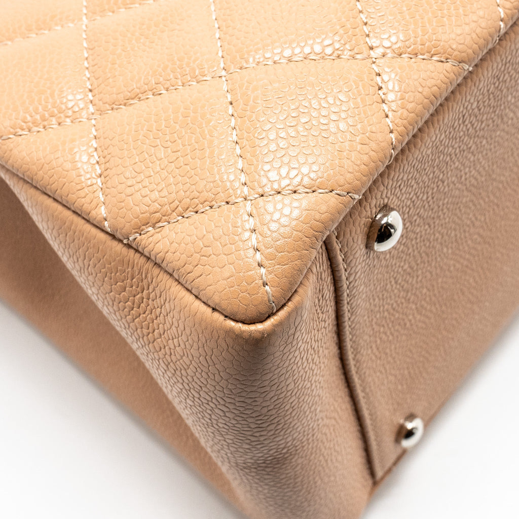 Chanel XL Grand Shopping tote Bag Caviar Dark Beige