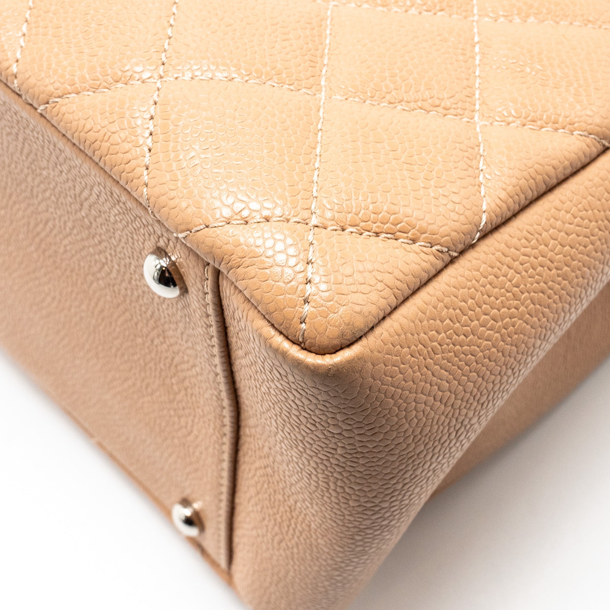 Chanel XL Grand Shopping tote Bag Caviar Dark Beige