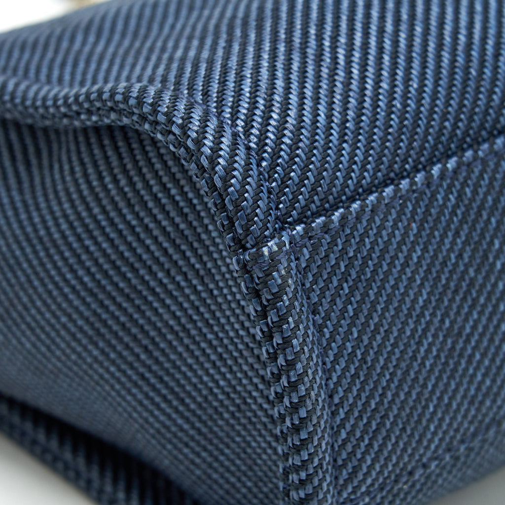 Chanel Small Deauville Tote bag Denim blue