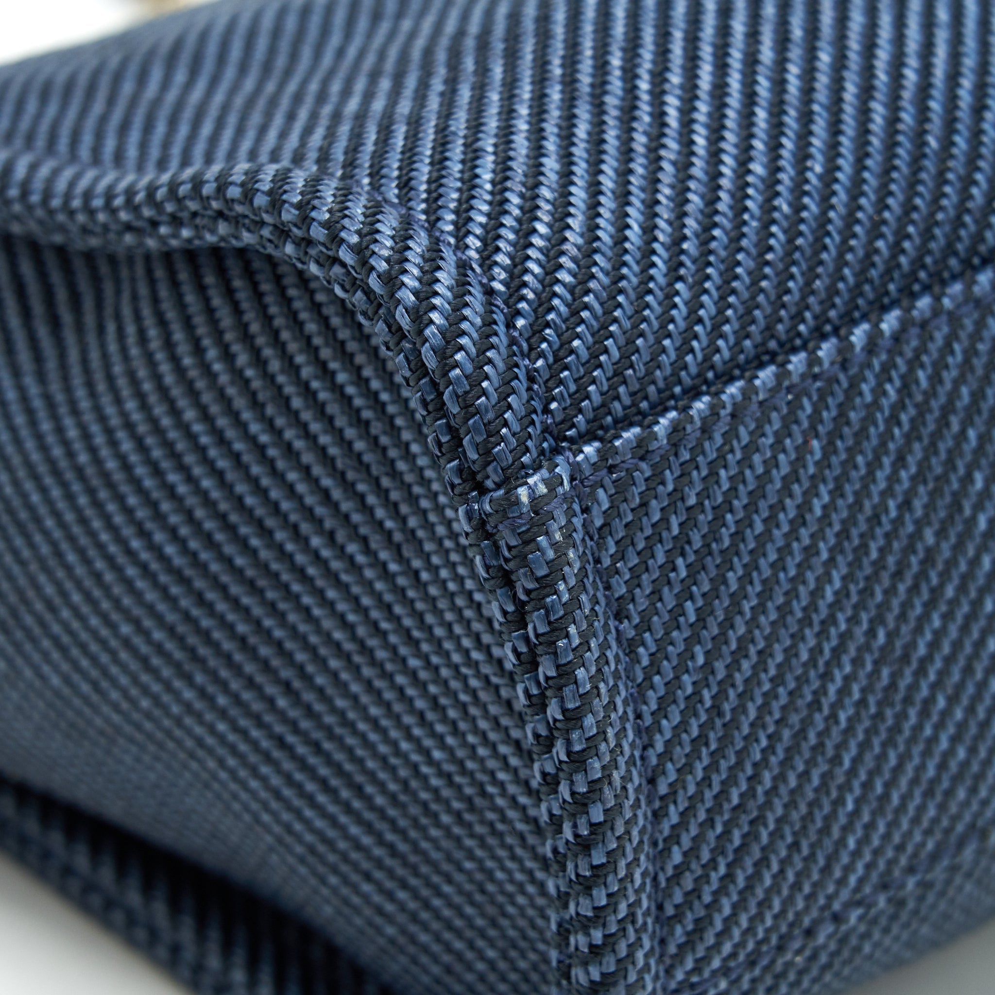 Chanel Small Deauville Tote bag Denim blue
