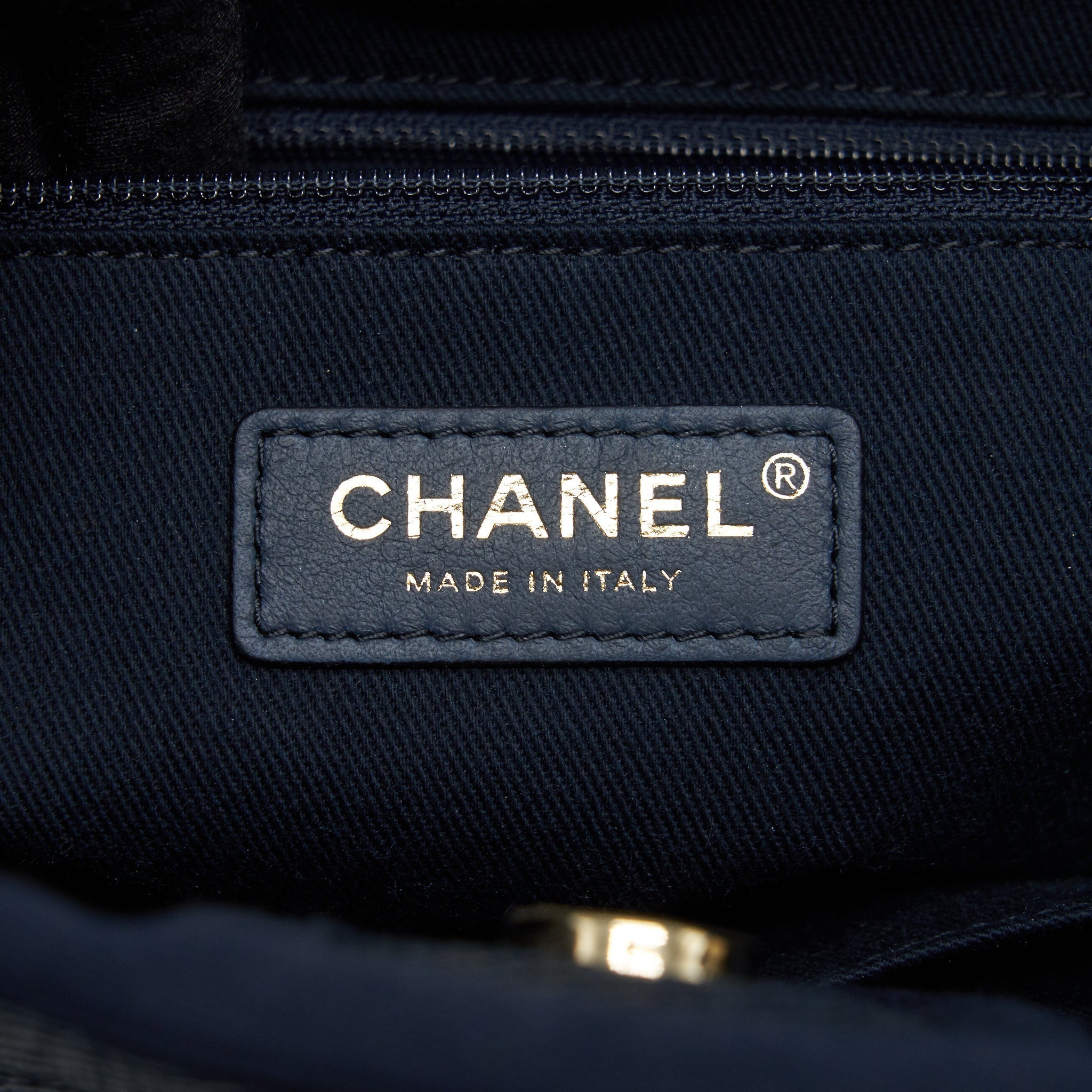 Chanel Small Deauville Tote bag Denim blue