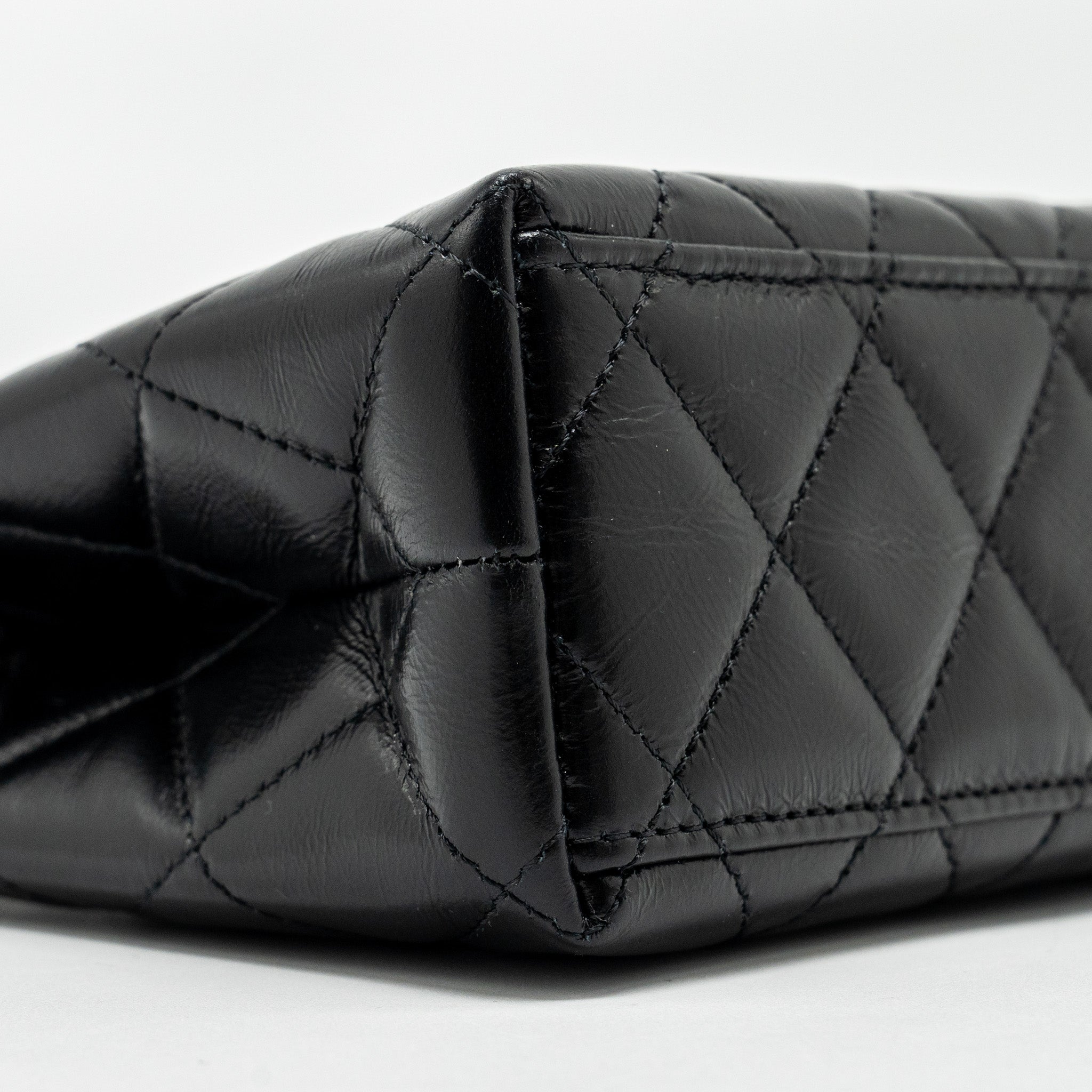 Chanel Mini Kelly Shopping TOTE Bag Calfskin Black  (Microchip)