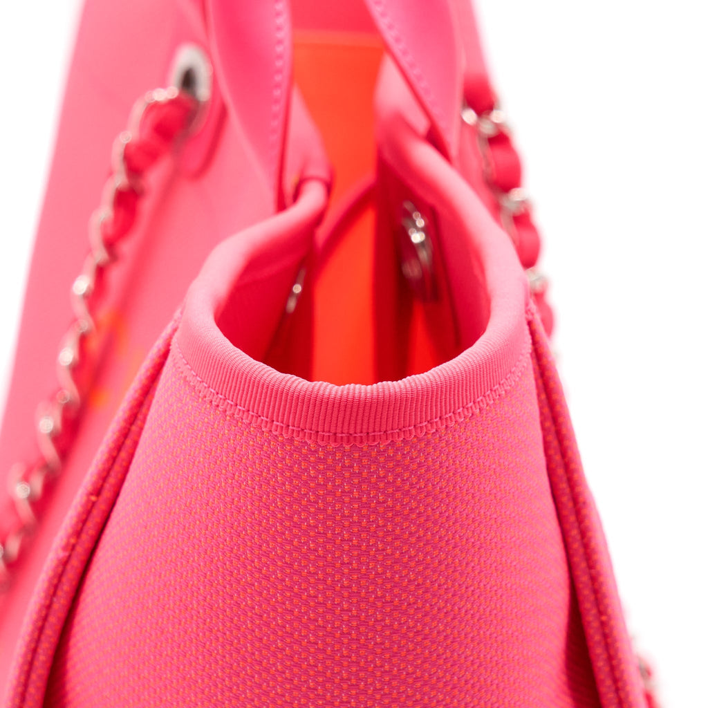 Chanel Deauville Tote Bag Hot Pink