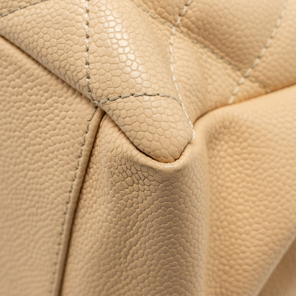 Chanel Grand Shopping Tote Bag Caviar Beige