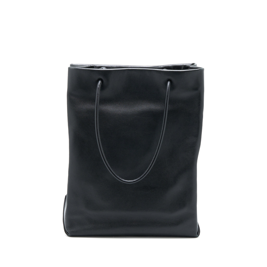 Chanel Vintage Cambon Tote Bag Calfskin Black
