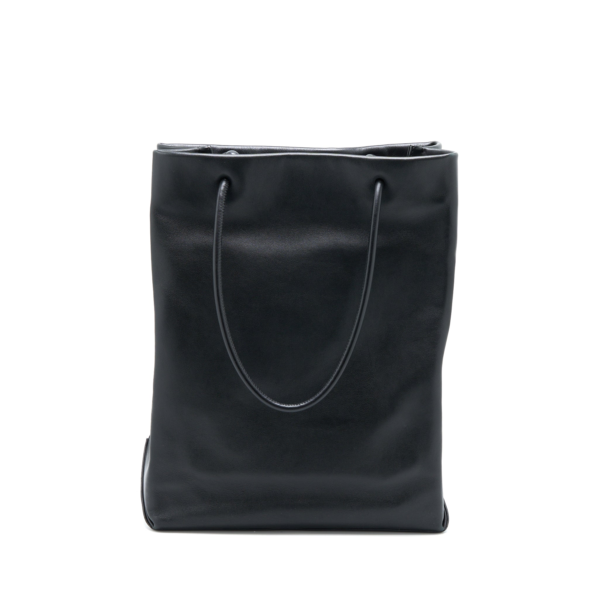 Chanel Vintage Cambon Tote Bag Calfskin Black