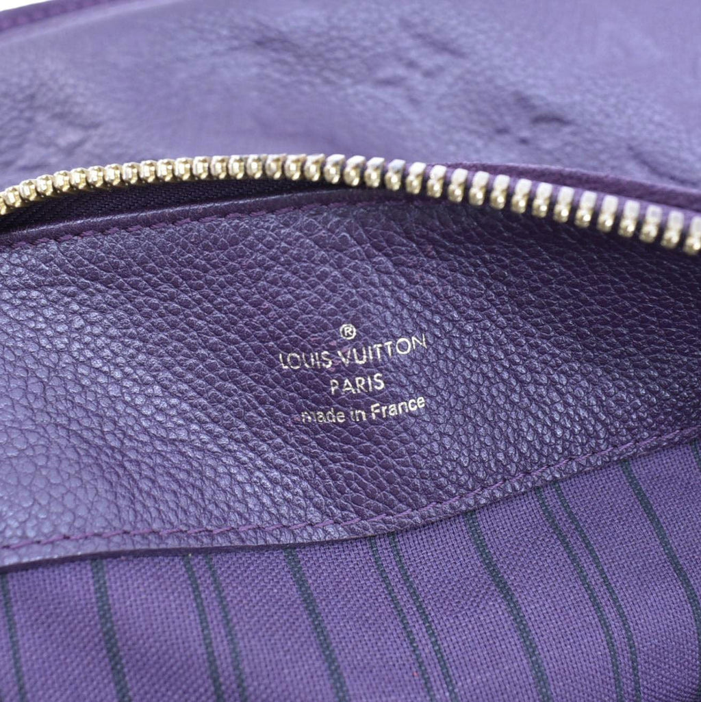 LOUIS VUITTON Audacieuse MM Empreinte Leather Shoulder Bag Terre