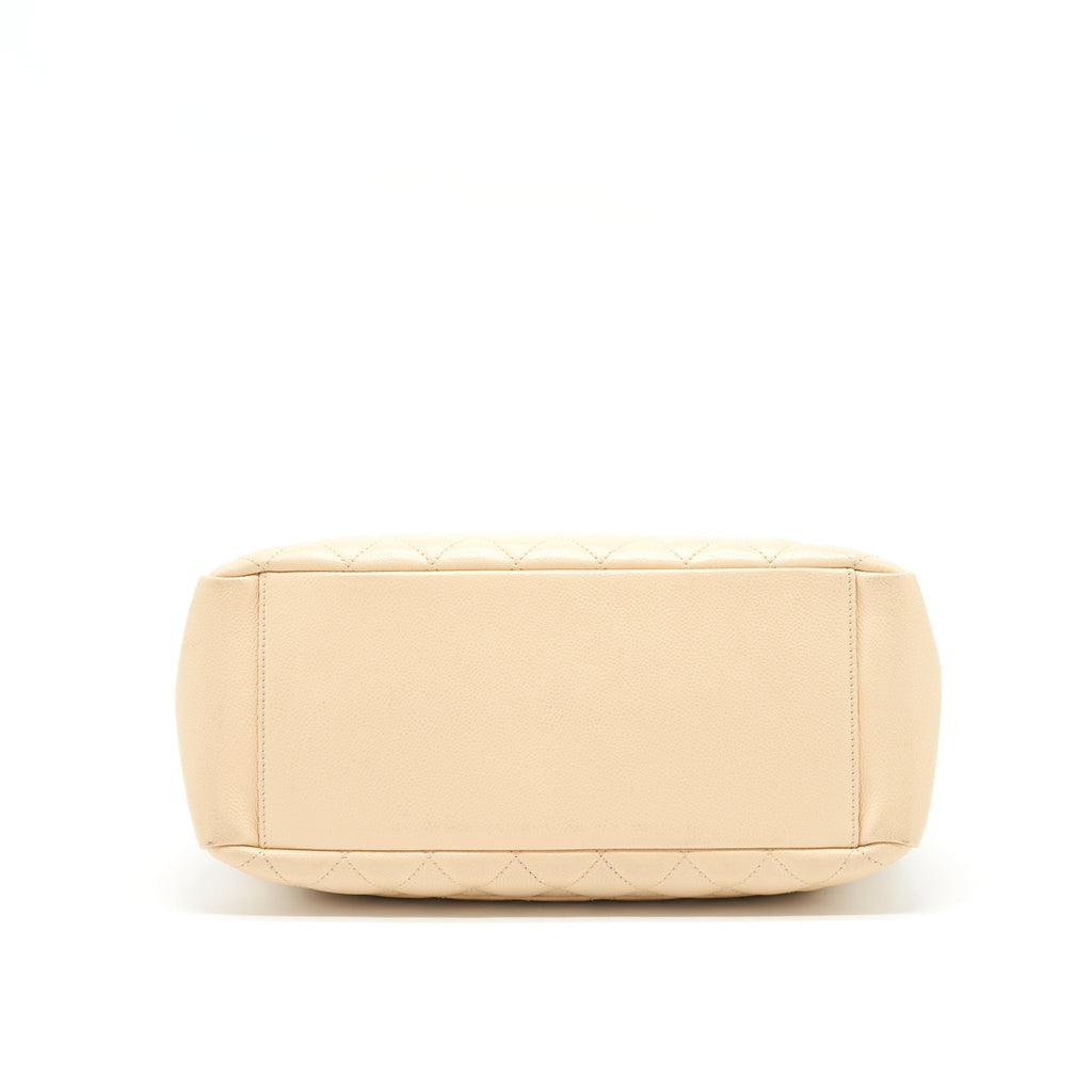 Chanel Grand Shopping Tote Bag Caviar Beige