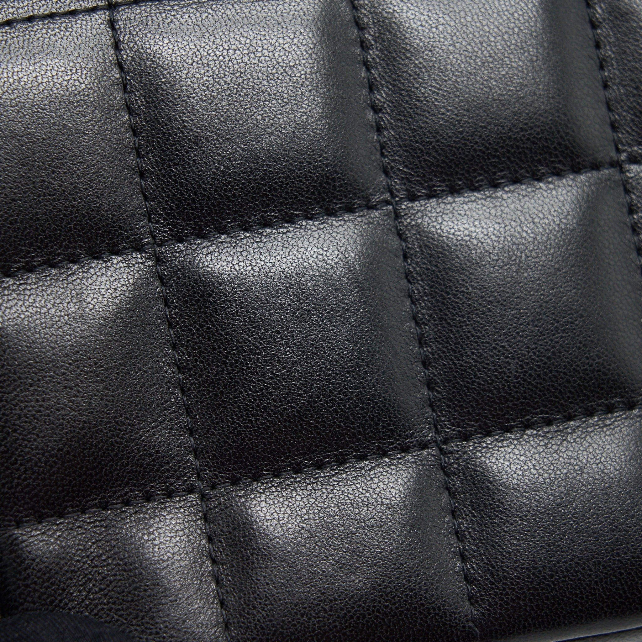 Chanel Camellia Mini Flap shoulder Bag Lambskin black