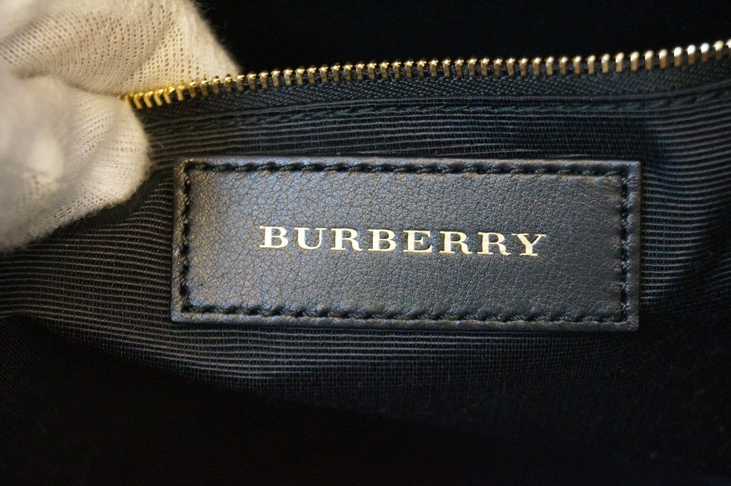 Burberry Dewsbury Red Leather Medium Check Tote Bag