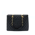 Chanel Grand Shopping Tote Bag Caviar Black