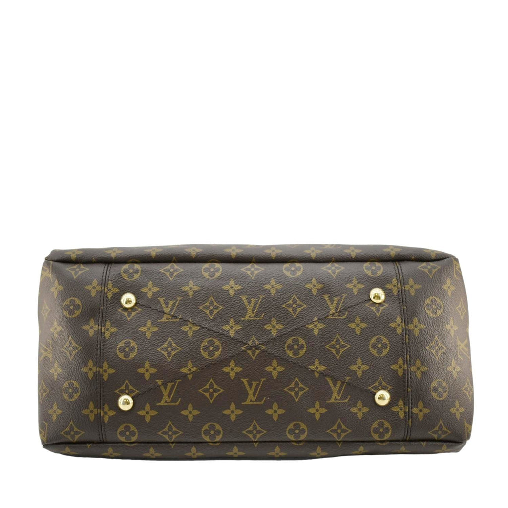 LOUIS VUITTON Artsy MM NM Monogram Canvas Shoulder Bag Brown