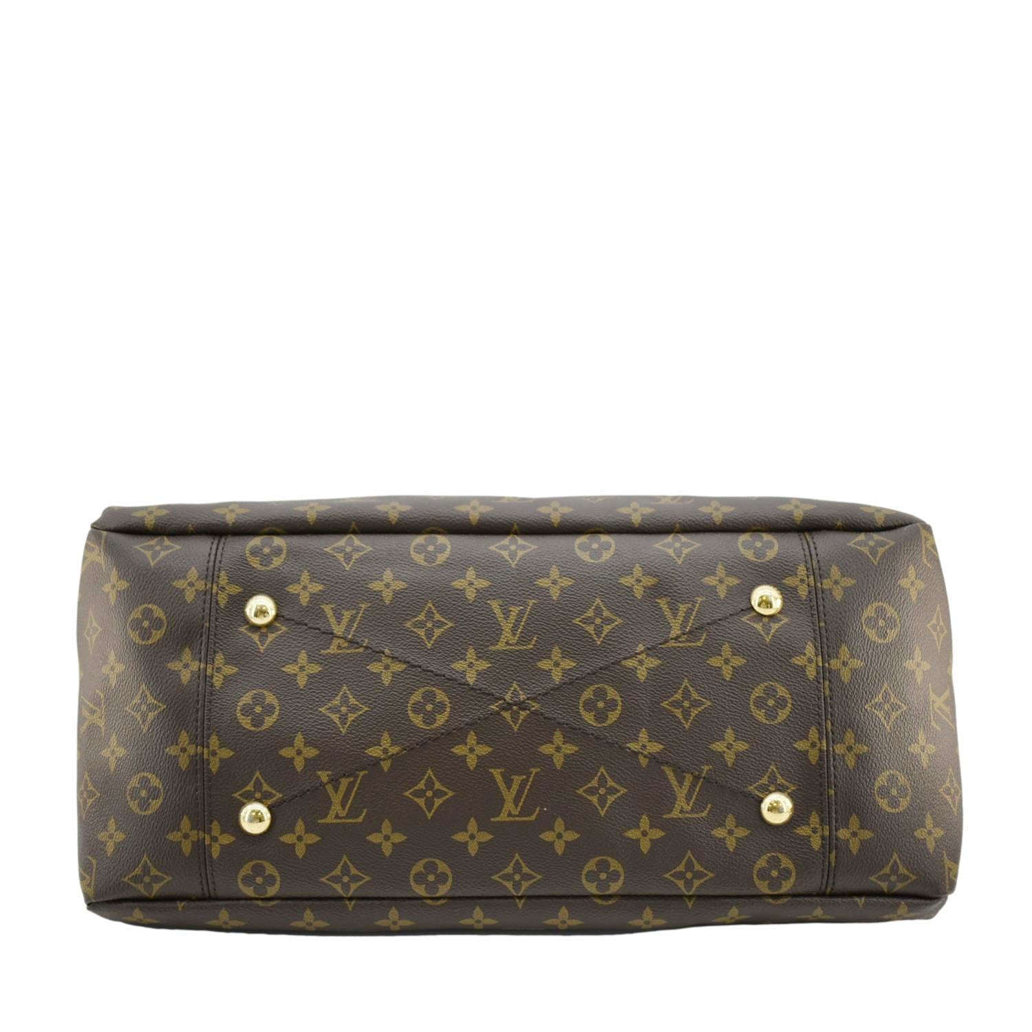 LOUIS VUITTON Artsy MM NM Monogram Canvas Shoulder Bag Brown
