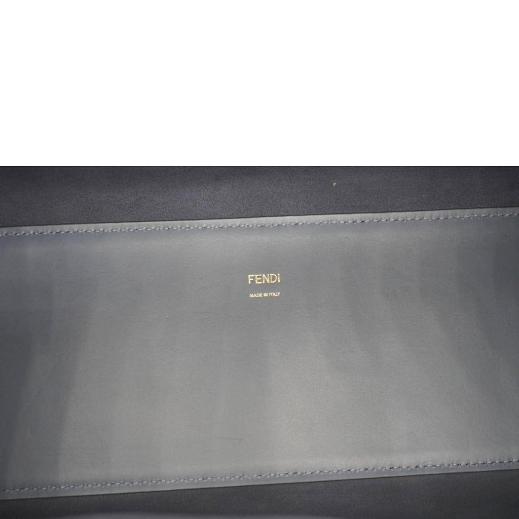 FENDI Sunshine Leather Crossbody Tote Bag Blue