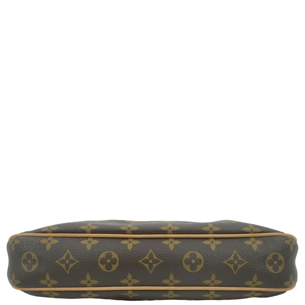 LOUIS VUITTON Thames PM Monogram Canvas Shoulder Bag Brown