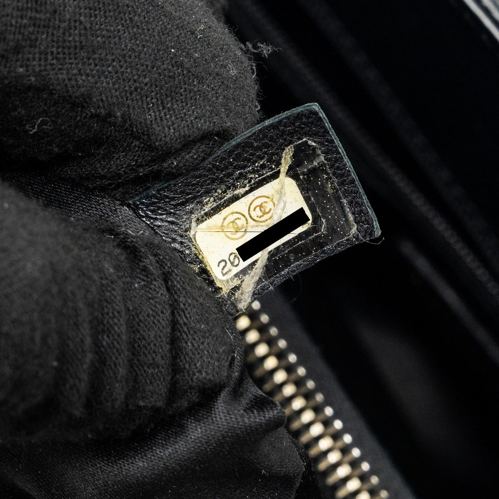 Chanel grand shopping tote bag caviar Black