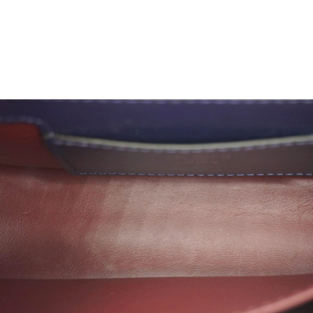 LOUIS VUITTON LV Pont 9 Calfskin Leather Shoulder Bag Navy Blue