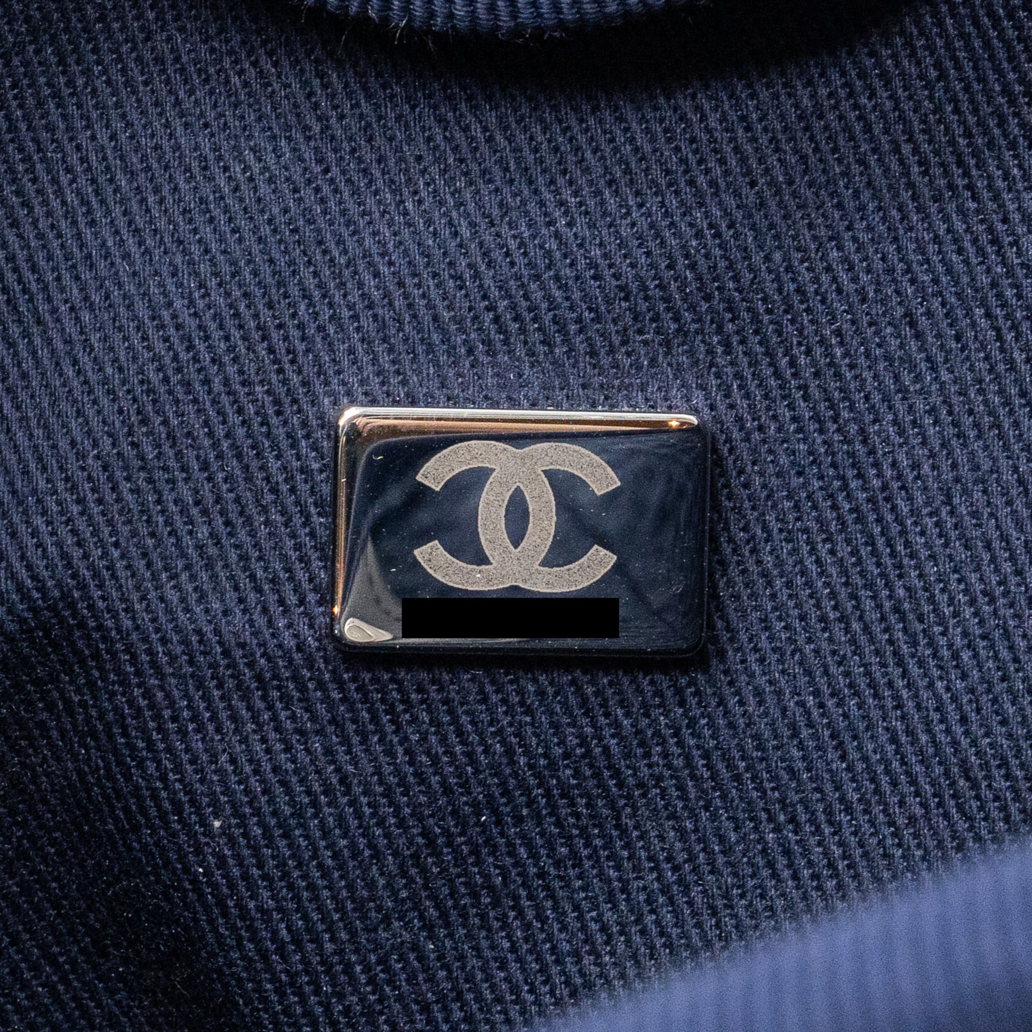 CHANEL SMALL DEAUVILLE TOTE BAG CANVAS NAVY  (Microchip)