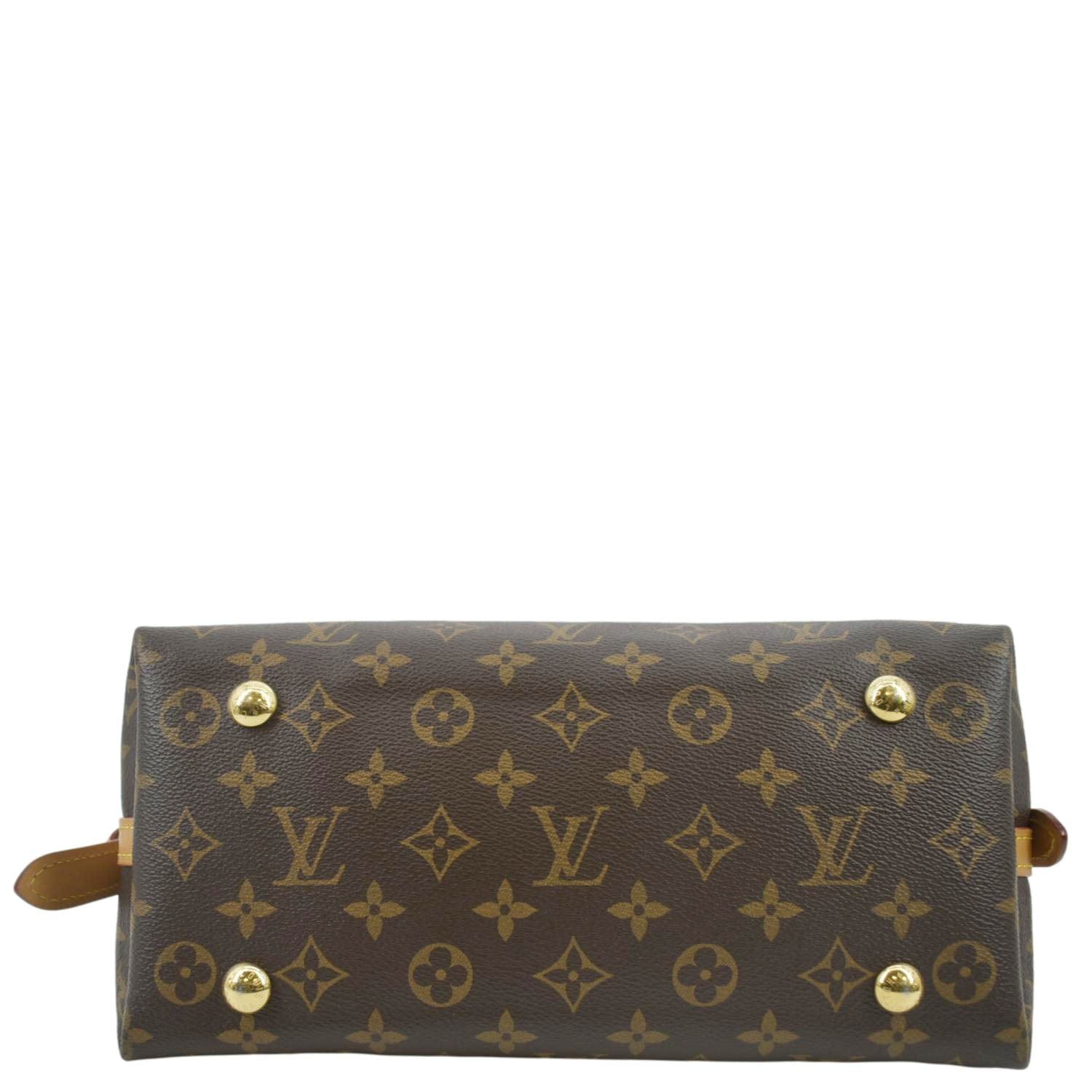 LOUIS VUITTON Carryall PM Monogram Canvas Shoulder Bag Brown