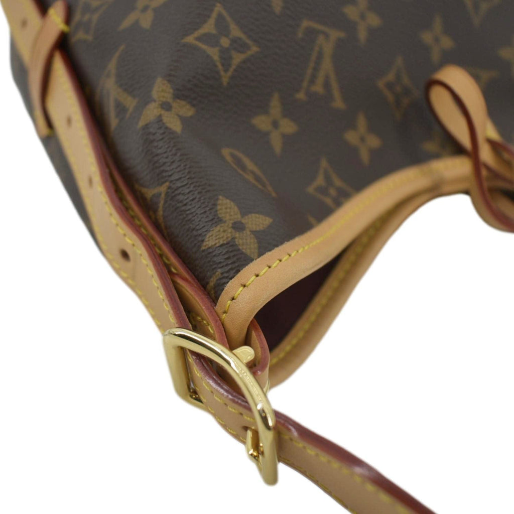 LOUIS VUITTON Carryall PM Monogram Canvas Shoulder Bag Brown