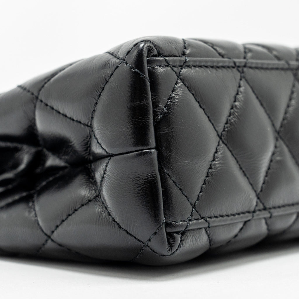 Chanel Mini Kelly Shopping Tote Bag Calfskin Black  (Microchip)