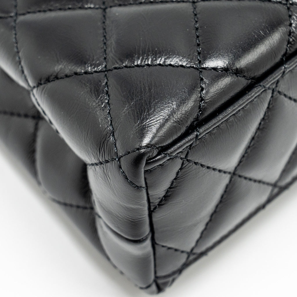 Chanel Mini Kelly Shopping Tote Bag Calfskin Black  (Microchip)