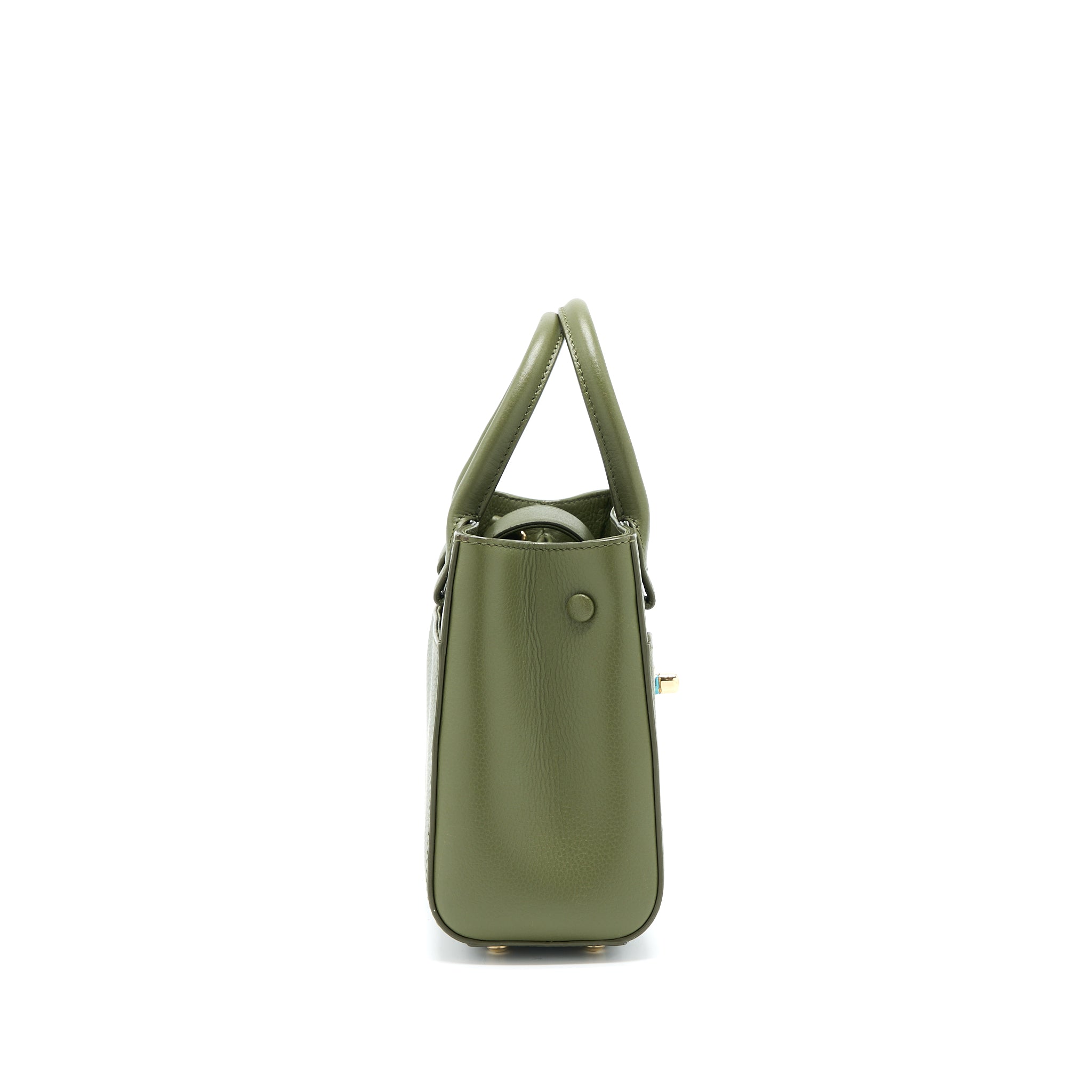 Chanel Small Top Handle Tote Calfskin Green L