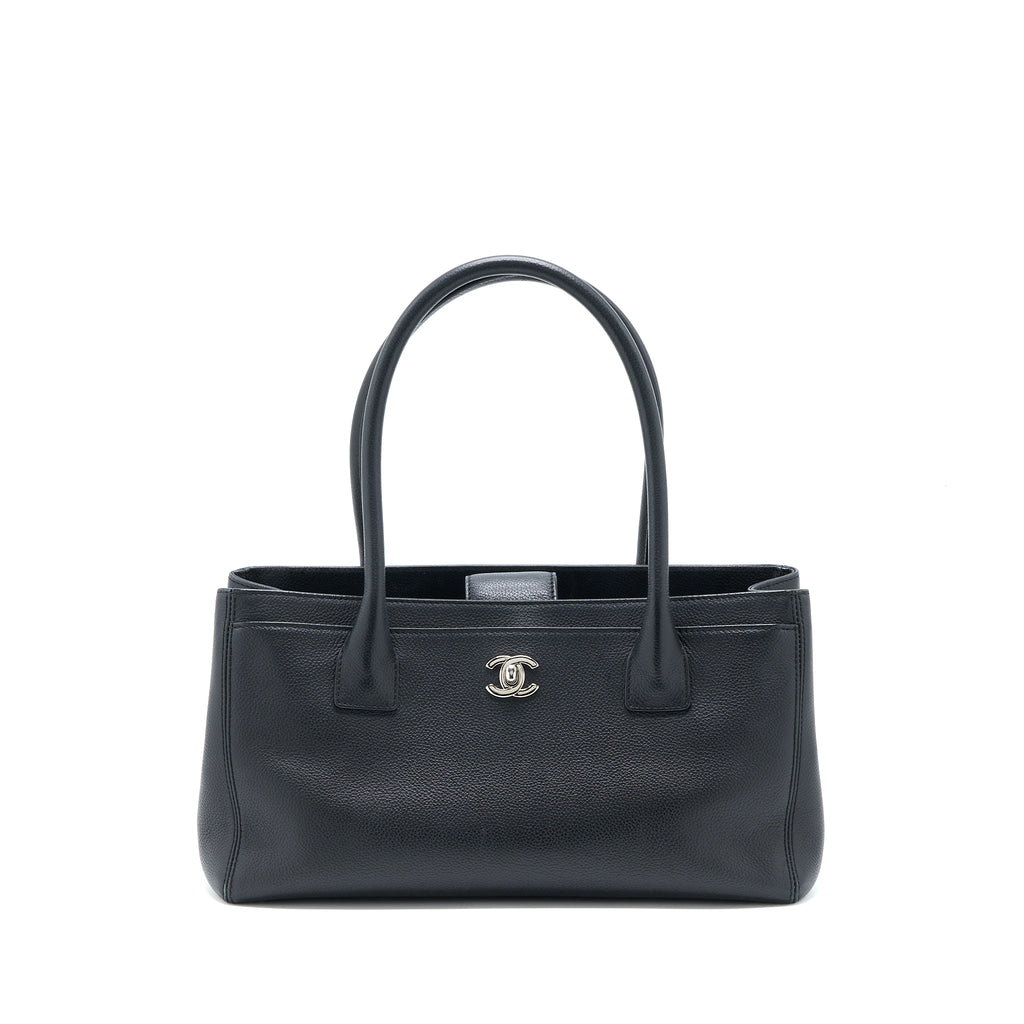 Chanel Cerf Tote Bag Grained Calfskin Black