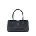 Chanel Cerf Tote Bag Grained Calfskin Black