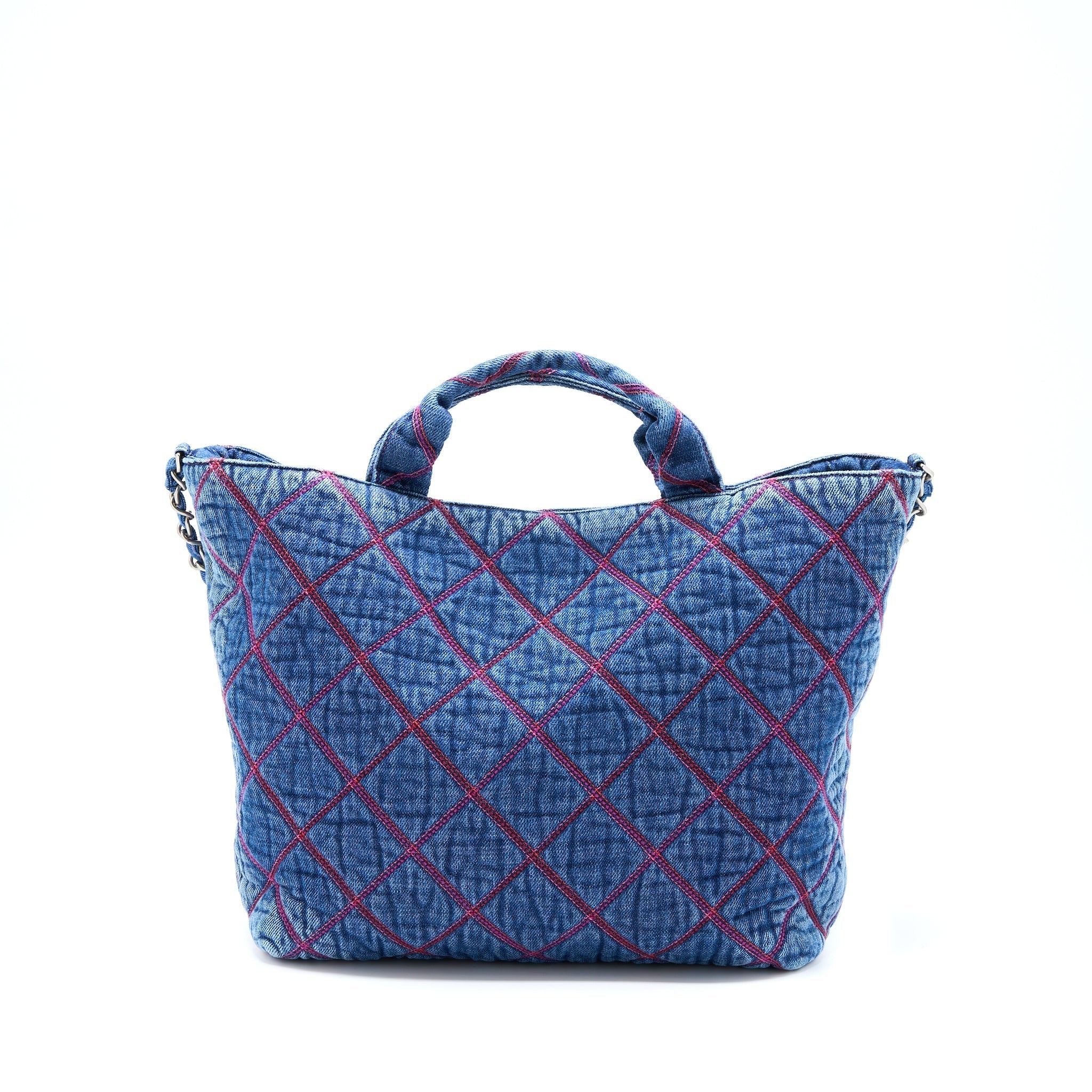 Chanel COCO Beach Denim Tote Bag  (Microchip)