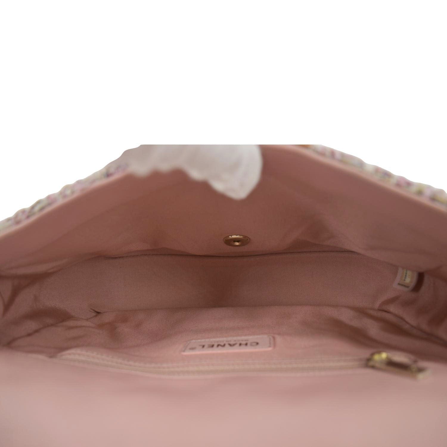 CHANEL Pearl Mini Quilted Leather Top Handle Shoulder Bag Multicolor