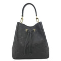 LOUIS VUITTON NeoNoe MM Monogram Empreinte Leather Shoulder Bag Black