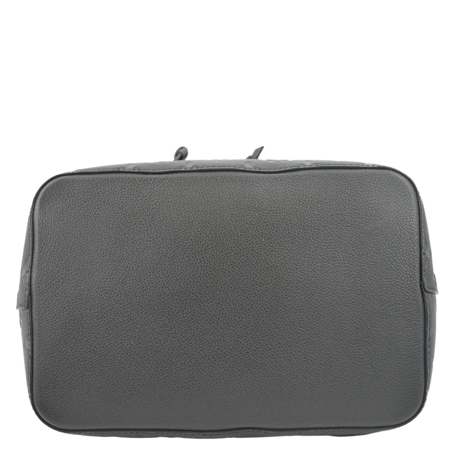 LOUIS VUITTON NeoNoe MM Monogram Empreinte Leather Shoulder Bag Black