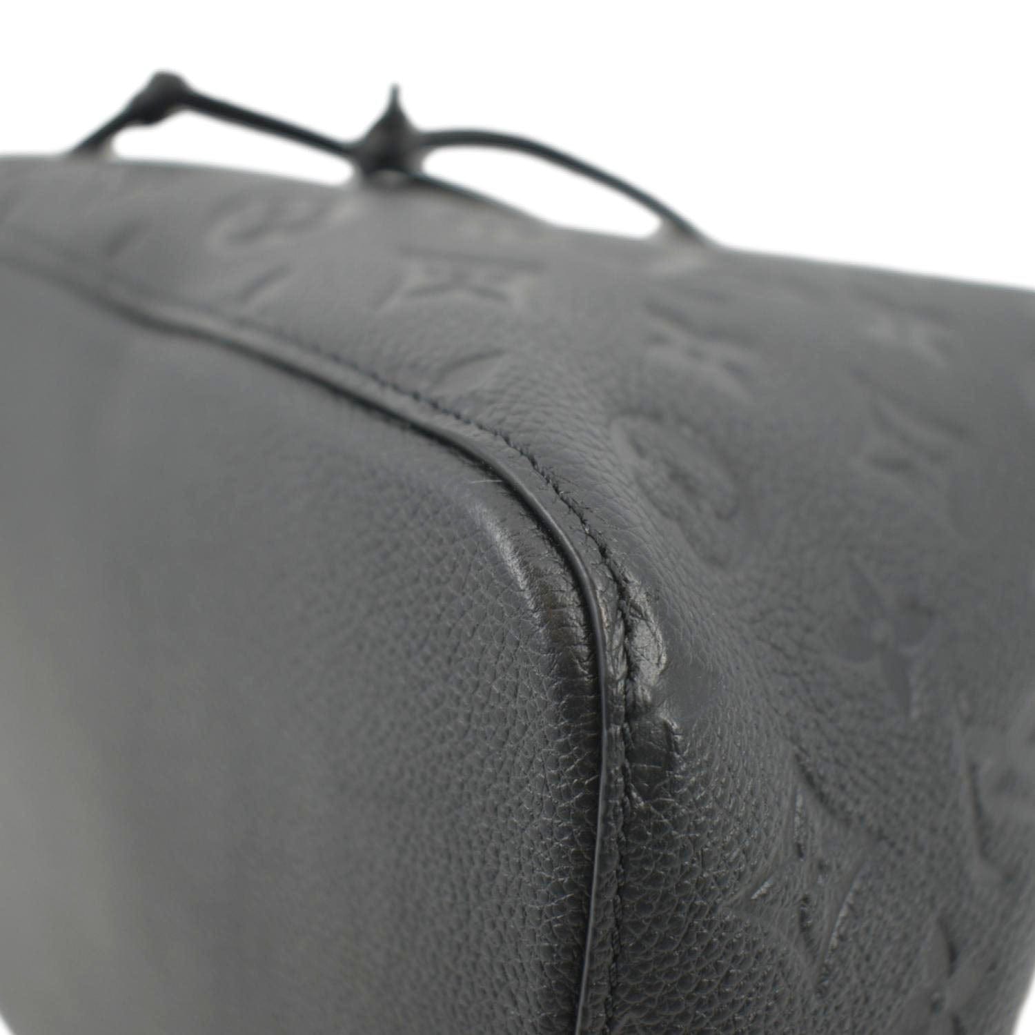 LOUIS VUITTON NeoNoe MM Monogram Empreinte Leather Shoulder Bag Black