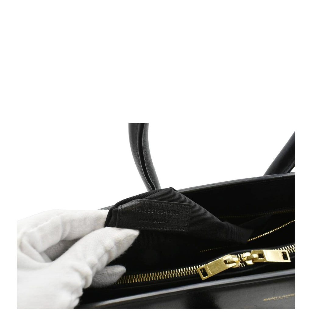 Yves Saint Laurent Sac De Jour Small Leather Shoulder Bag Black