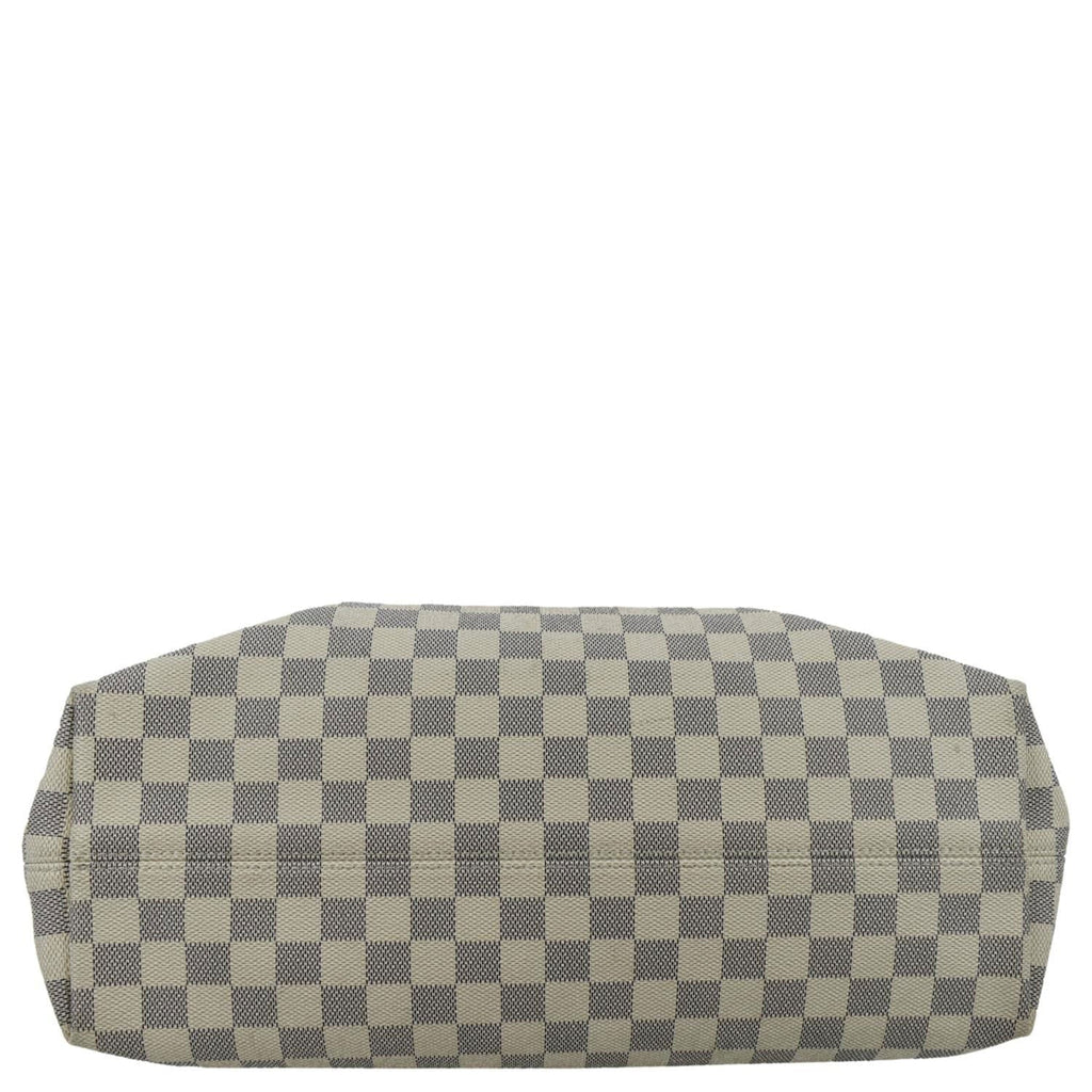 LOUIS VUITTON Graceful MM Damier Azur Shoulder Bag White