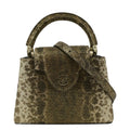LOUIS VUITTON Capucines Mini Karung Skin Leather Shoulder Bag Full Moon