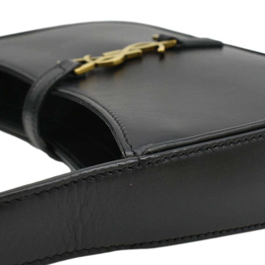 YVES SAINT LAURENT Le 5 A 7 Mini Leather Shoulder Bag Black