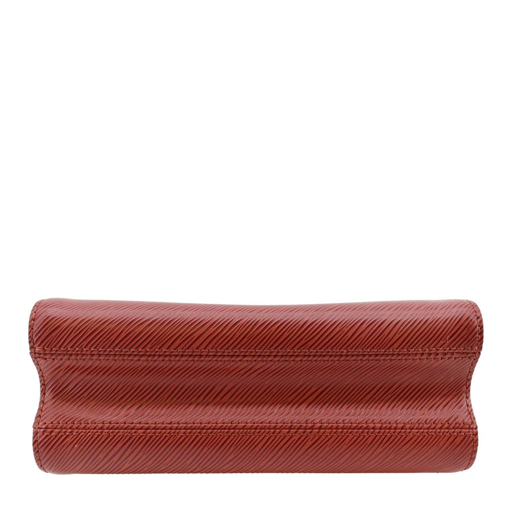 LOUIS VUITTON Twist MM Epi Leather Chain Shoulder Bag Red