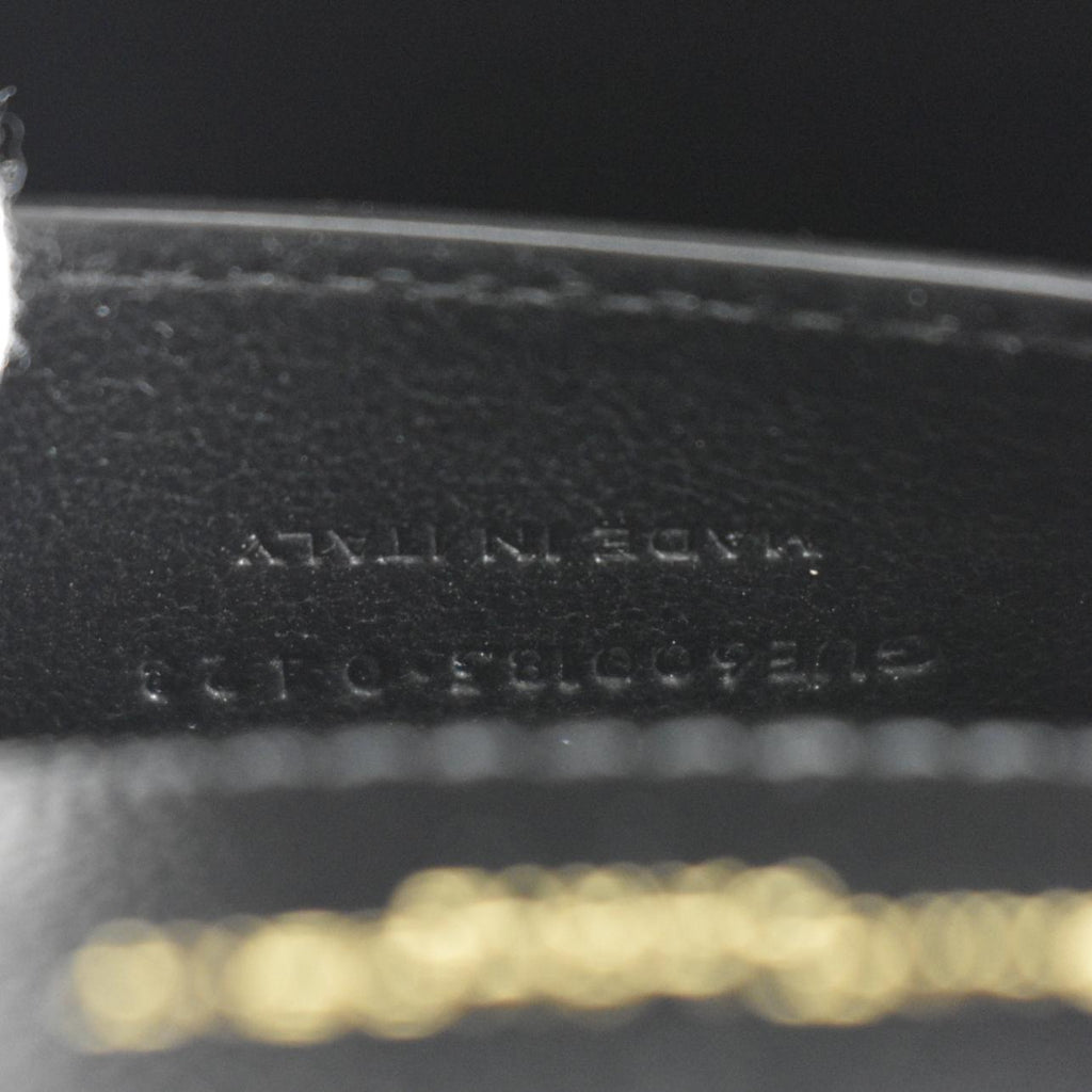 YVES SAINT LAURENT Small Envelope Matelassé Leather Shoulder Bag Black