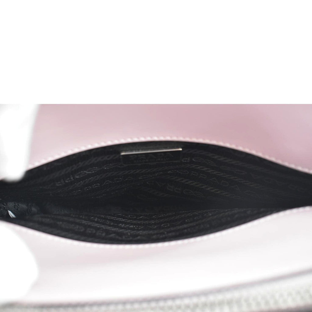 PRADA Re-Edition 1995 Brushed Leather Shoulder Bag Light Pink