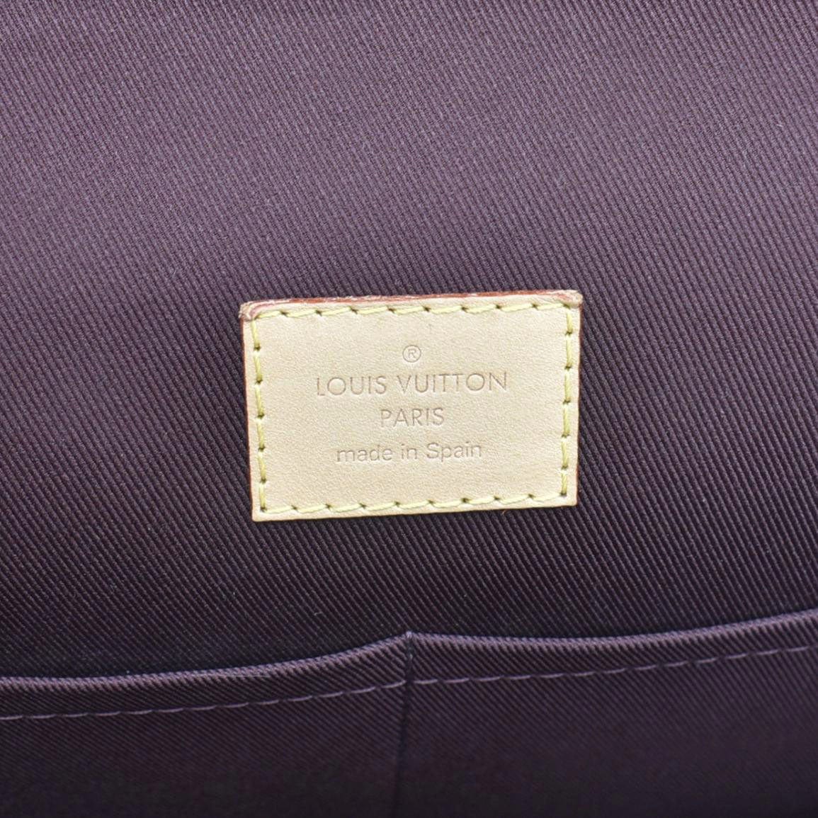 LOUIS VUITTON Cluny MM Monogram Canvas Shoulder Bag Brown