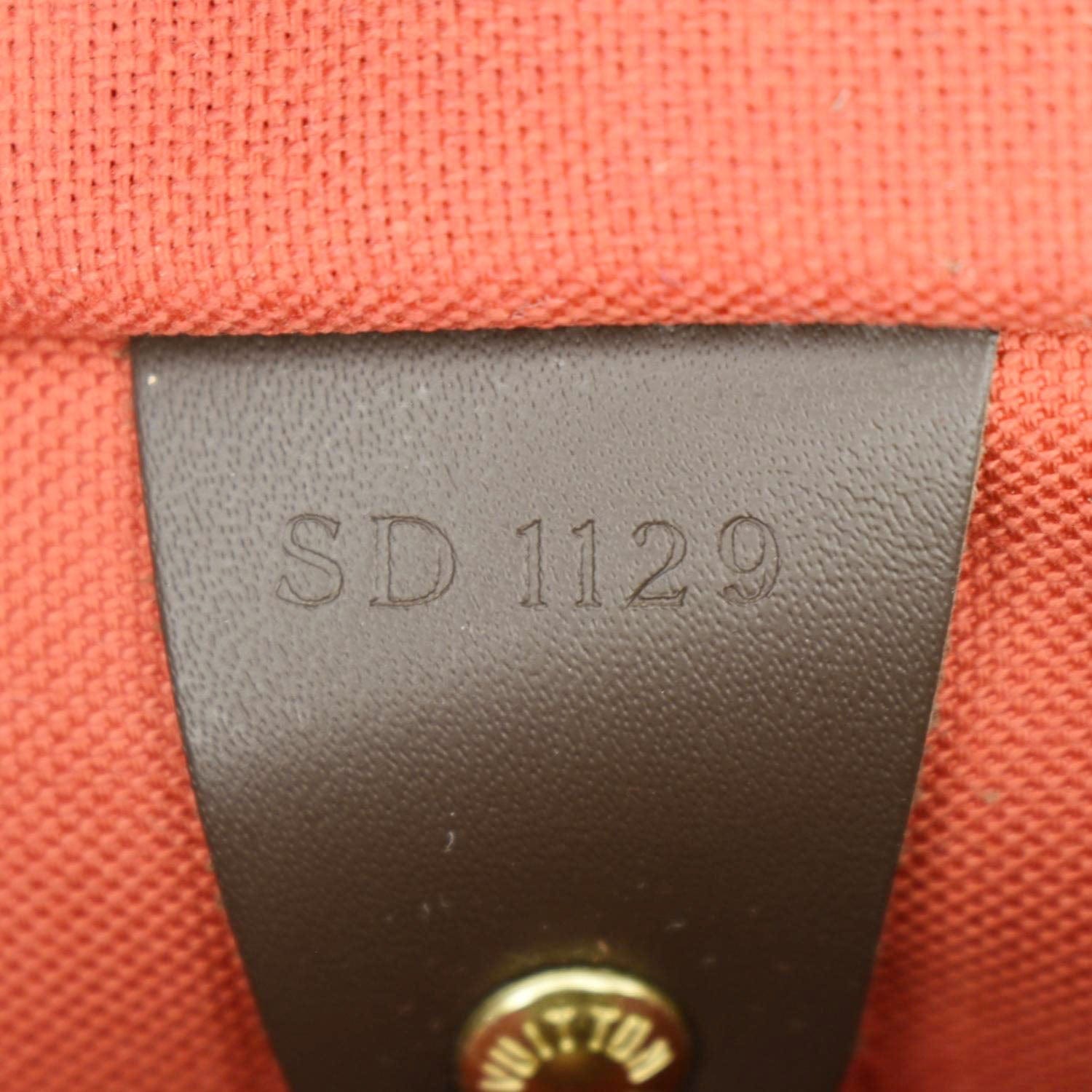 LOUIS VUITTON Speedy 25 Bandouliere Damier Ebene Shoulder Bag Brown