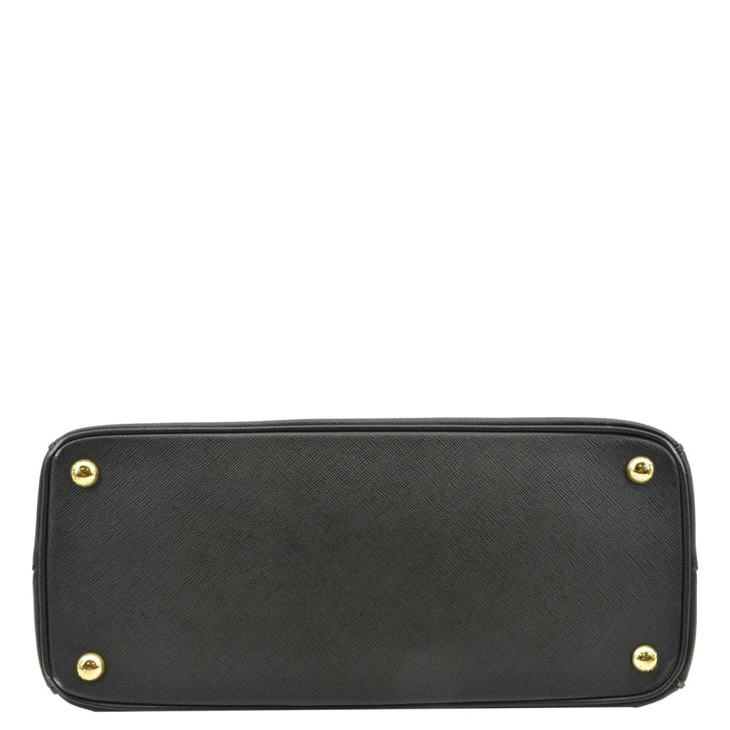 PRADA Saffiano Leather Shoulder Bag Black